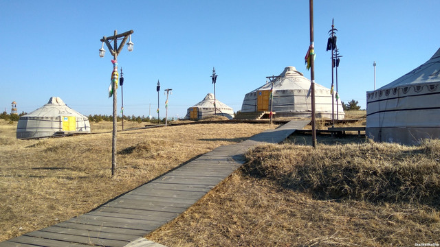 蒙族大营，蒙古包