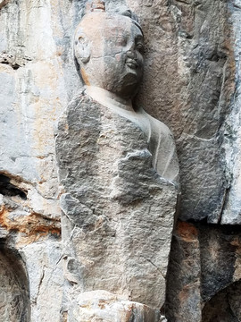 石佛 雕像 龙门石窟 旅游