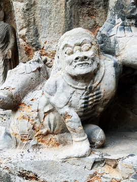 石佛 雕像 龙门石窟 旅游