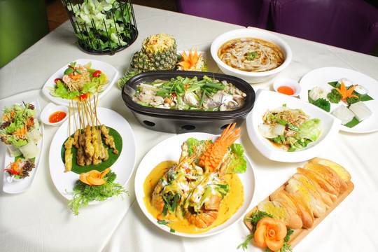 泰国菜套餐 泰国菜合照 东南亚