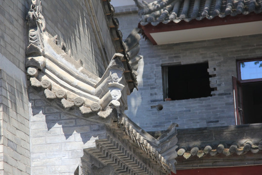 西安寺庙屋檐