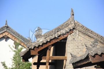 西安袁家村印象 屋顶