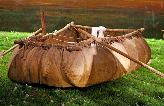 藏族牛皮船