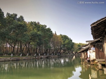 乌镇东栅 东市河 全景