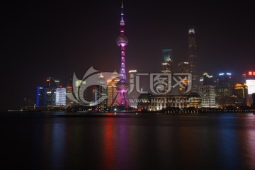 上海外滩夜景 东方明珠夜景