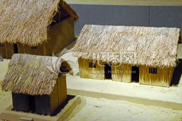 新石器时代房子 宝墩文化建筑