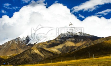 雪山 高山起伏 西藏