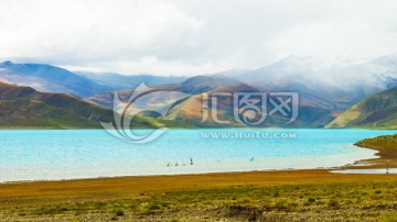 西藏风光 高山丘壑 湖泊