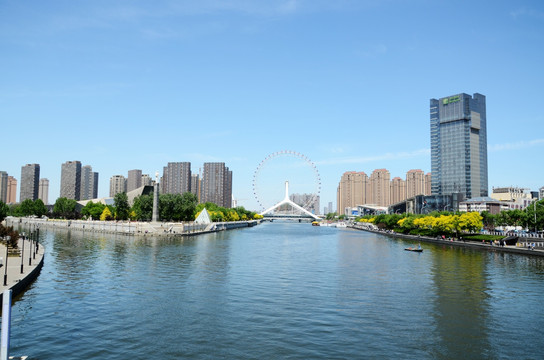 天津海河风景
