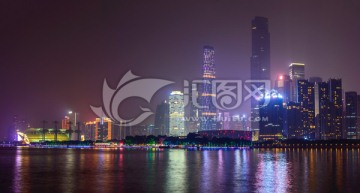 广州珠江新城夜景