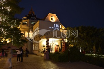 老建筑夜景