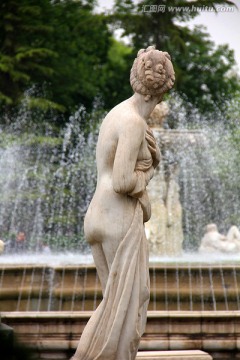 北京 世界公园 浴女雕塑