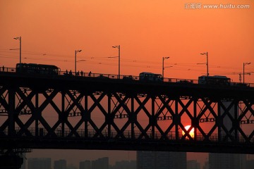 武汉长江大桥 夜景