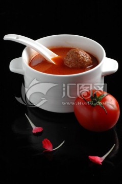 番茄炖牛肉丸