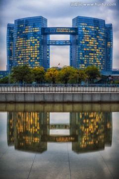 杭州市民中心夜景HDR