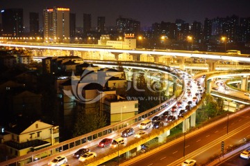 城市夜景 交通
