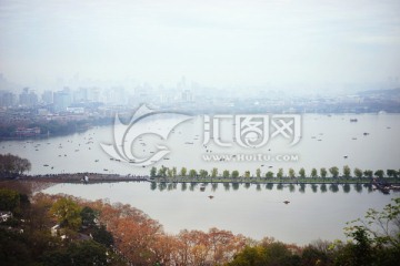 杭州西湖景色 断桥苏堤