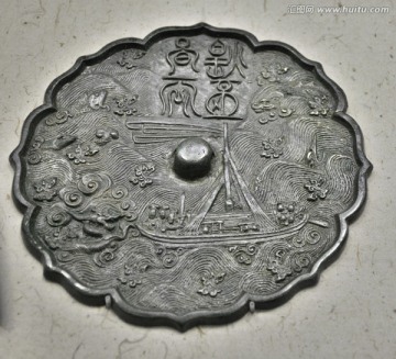 朝鲜航海图纹铜镜