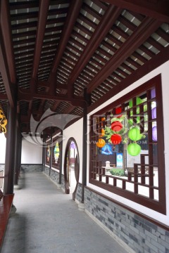 中国古典建筑 中式庭院回廊