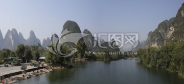 桂林遇龙河全景图