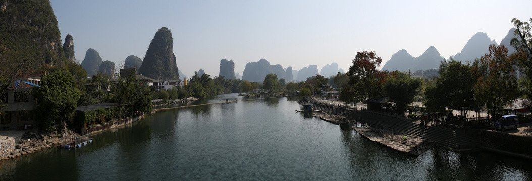 桂林遇龙河全景图