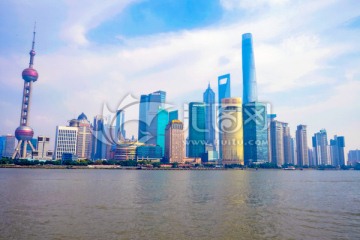 上海外滩全景 陆家嘴建筑群高清