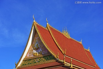 飞檐斗拱 老挝寺庙