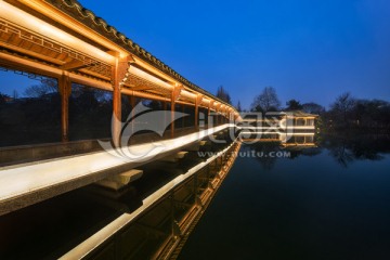 杭州西湖浴鹄湾霁虹桥