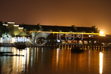 乌镇水乡夜景