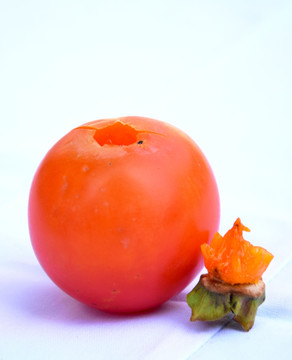 熟透的柿子高清图