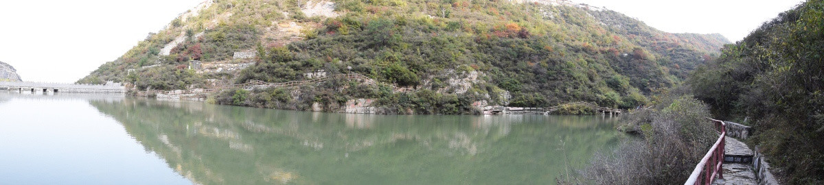 青山水库和观景小道