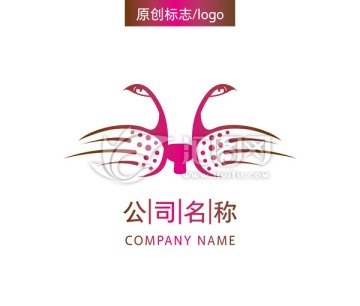 T字母豹纹logo