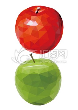 平安果AI矢量红苹果