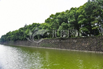 日本东京皇居 城墙与护城河