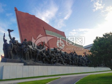 朝鲜雕塑建筑
