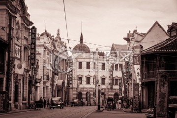 老上海旧上海街景