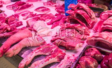 猪肉 菜市场 新鲜肉
