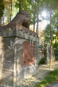 壮士出川文化墙 抗战题材雕塑