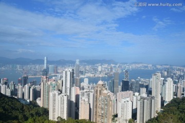 鸟瞰香港 山顶