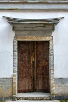 中式古建筑民居大门门头