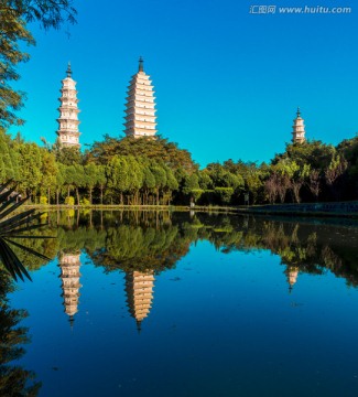 三塔倒影 崇圣寺 三塔