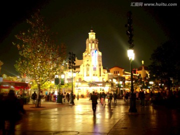 迪士尼乐园夜景