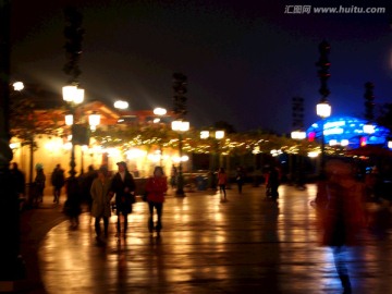 迪士尼乐园夜景