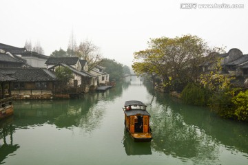 江南水乡小船