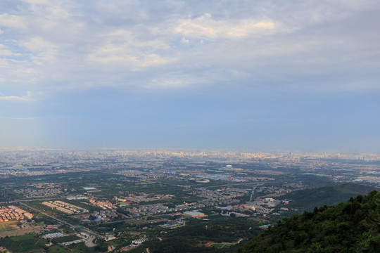 西山远眺北京城西城区全景