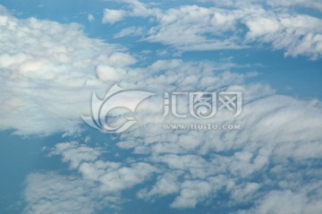 天空云层航拍 冷色调背景素材