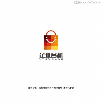 手提袋电商logo