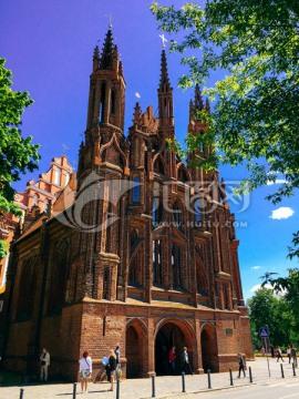 立陶宛街路教堂建筑