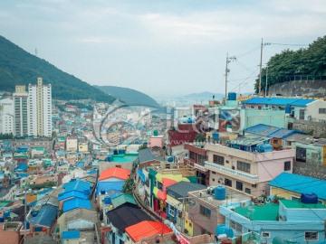 韩国街路建筑群