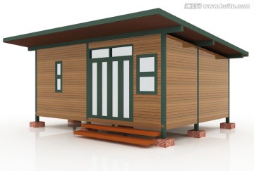 森林木屋模型设计
